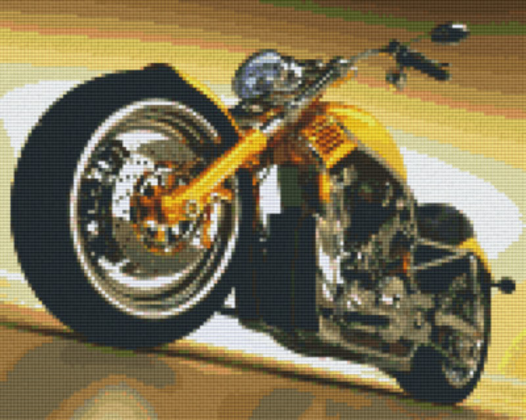 Motorbike Nine [9] Baseplates PixelHobby Mini- mosaic Art Kit image 0